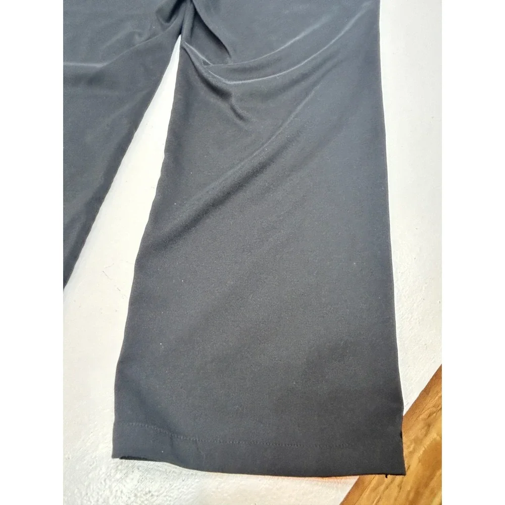 Nike Golf Pants Mens‎ 42x30 M Black Flat Drifit Performance Chino Swoosh 13692